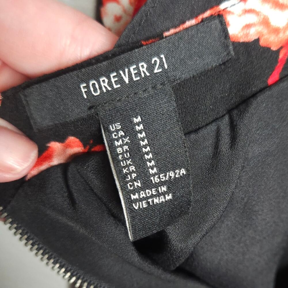 Forever 21 floral adjustable strap mini dress - Picture 3 of 6